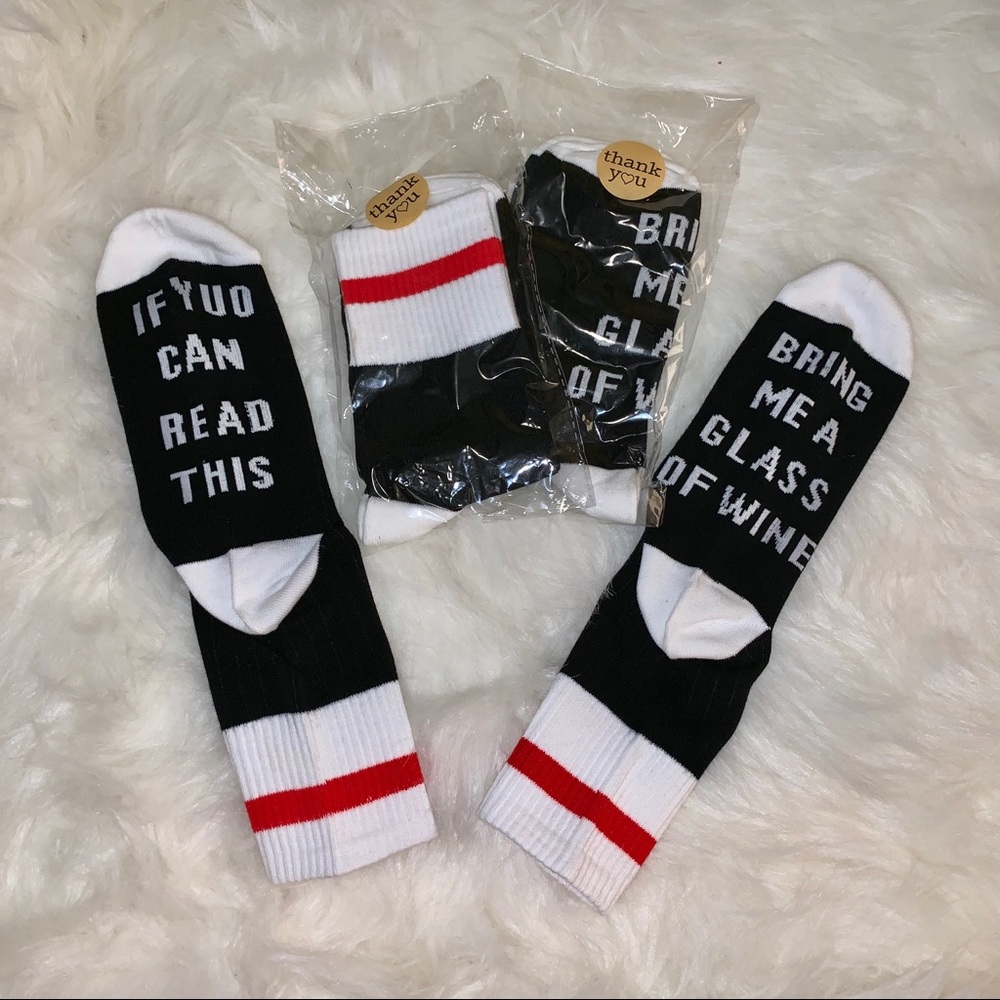 🦙🦙“If Your Reading This” Wine 🍷 Socks 🧦🦙🦙
